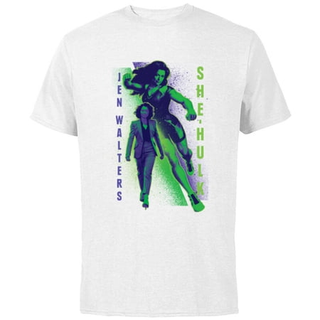 Marvel Studios She-Hulk Jen Walters Disney Plus – Short Sleeve Cotton T-Shirt for Adults – Customized-White
