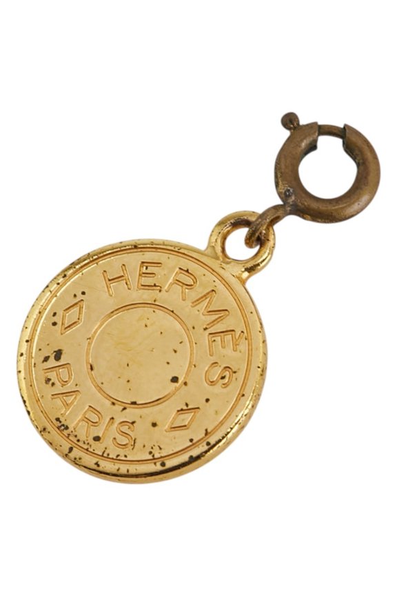 Pre-Owned Hermes Serie Charm Pendant Top Gold Plated Women's HERMES (Good)