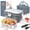 Gray+White, variant on Electric Lunch Box Food Warmer, 1.8L Heated Lunch Box for Adults 100W Fast Heating, Portable Food Heater for Car, Truck, Office, Work, Travel, Construction Site, Gifts