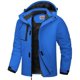 thumbnail image 1 of WULFUL - chamarra de esquí impermeable para hombre, chamarra de nieve cálido para invierno, cortavientos de montaña, Azul Real,, 1 of 8