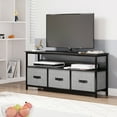 thumbnail image 3 of Whizmax Tv Stand 55 Inch with Storage Tv Stand for Bedroom Small Tv Stand with Drawers, Tv & Media Console Table Furniture for Living Room, Black Board, 3 of 6