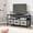 Black, variant on Yiwa 47inch Dresser TV Stand with Storage, Entertainment Center with 3 Drawers and Shelves for Living Room