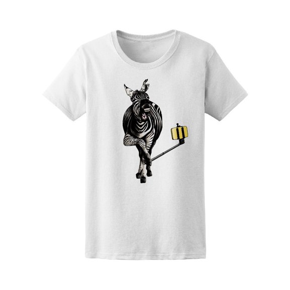 Funny Selfie Zebra Tee Men's -Image by Shutterstock