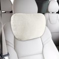 thumbnail image 1 of Almohada para el cuello del coche Almohada para reposacabezas del coche Universal, Ergonómica, Accesorios para viajes de conducción para automóviles Beige, 1 of 8