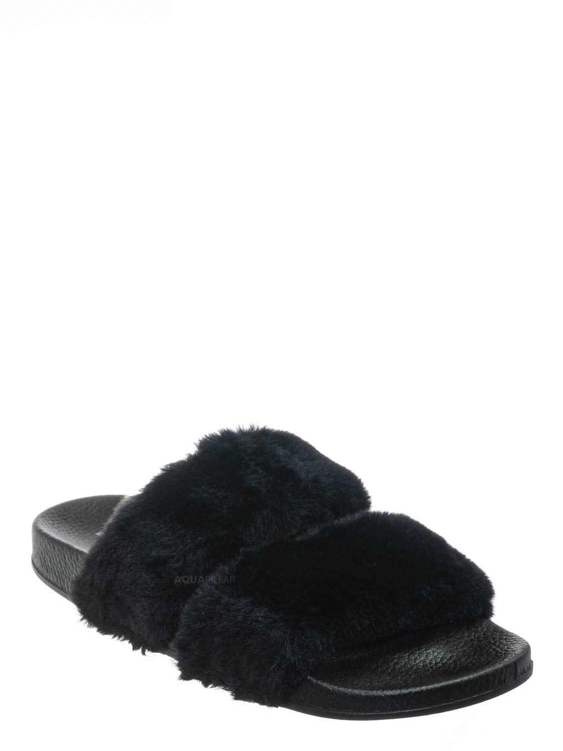 Ella Faux Fur Women's Slides Sandals
