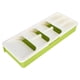 thumbnail image 2 of Organizador de cuchillos y tenedores, soporte para cucharas de múltiples capas, caja de vajilla de cocina con separación (blanco roto), 2 of 14