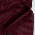 thumbnail image 7 of Wrtxtat Quarter Zip Corduroy Sweatshirt for Men Relaxed Fit Solid Color Pullover Striped Knit Long Sleeve Mock Neck Top Wine XXXL, 7 of 7