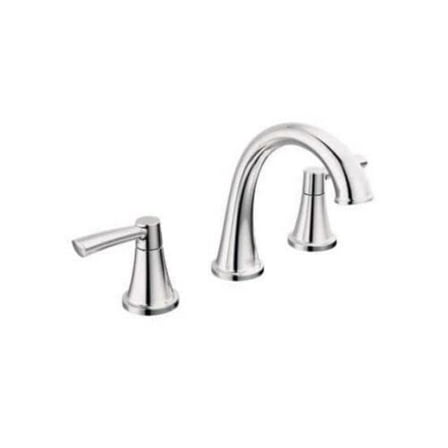 Delta Casara 8 in. Widespread Double Handle Bathroom Faucet in Polished Chrome