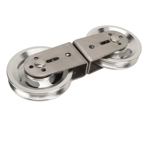 Rueda de polea de cable Rueda De Polea De Bloque De Snatch De 2 Vías De Rotación De 360 Grados Doble rodamiento de acero inoxidable polea para de Poleas de Gimnasio DIY ANGGREK Otros