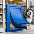 thumbnail image 2 of Automatic Adjustable Plastic Dog and Cat Door, Large, 20.00’’ x 13.31’’ x 4.45’’, Blue, 2 of 5
