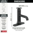 thumbnail image 2 of Delta 558T-Mpu-Dst Trinsic Touch2o Touchless 1.2 GPM Single Hole Bathroom Faucet - Nickel, 2 of 2