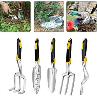 Garden Tool Starter Kit (Digging Shovel, Leaf Rake, Hedge Shears, 5/8 Bypass  Hand Pruner) - HART Tools