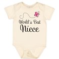 thumbnail image 3 of Inktastic Worlds Best Niece Girls Baby Bodysuit, 3 of 5
