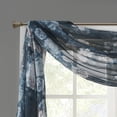 thumbnail image 4 of Madison Park Simone Printed Floral Voile Sheer Scarf in Navy, 42"x216", 4 of 7