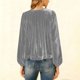 thumbnail image 5 of Karight Velvet Tops for Women Long Sleeve Casual Shirts Casual Soft Velvet Blouse Trendy Spring Blouses, 5 of 5