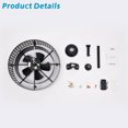 thumbnail image 2 of 20.67" Caged Crystal Ceiling Fan With Light And Remote Control, Reversible 3 Speeds, 3 Timer Function, Quiet Motor Ceiling Fans Light For Bedroom Living Room Kitchen, 2 of 9