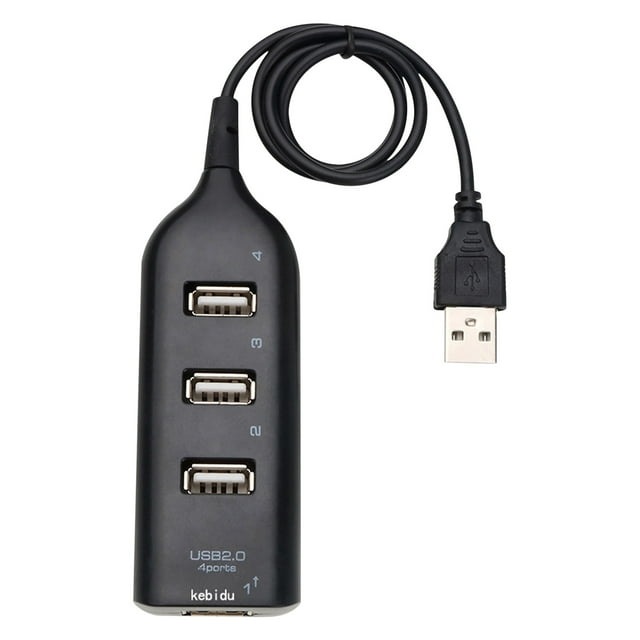 DPTALR Répartiteur USB2.0 à Haute Vitesse à Brancher, Prend en Charge HUB HUB à Commutation à Chaud, Extension USB, un pour Quatre