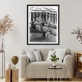 thumbnail image 4 of Historic Framed Print, Autogiro lands golfing Senator Hiram Bingham on Capitol Plaza, 17-7/8" x 21-7/8", 4 of 9