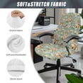 thumbnail image 5 of SCRAWLGOD Rabbit Floral Bow Eggs Green Easter Computer Office Chair Cover Comfortable Stain Resistant Boss Chair Slipcovers Universal All-in-One Desk Chair Seat Protector, L, 5 of 7