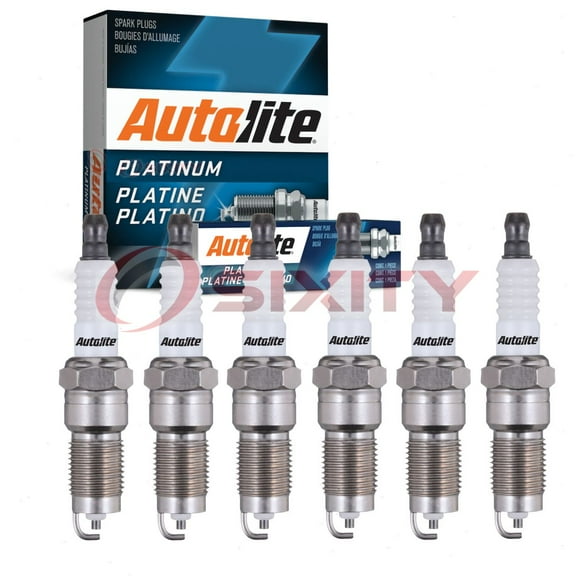 6 pc Autolite AP5144 Platinum Spark Plugs for 407 4104 Ignition Wire Secondary Fits select: 1998-2003 FORD F150, 2001-2003 FORD RANGER