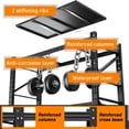 thumbnail image 5 of 2Sets Garage Storage Shelves,73" H*48" W*22.4" D Heavy Duty 4-Tier Metal Shelving Unit with Adjustable Shelves Industrial Garage Shelving for Garage Organization & Warehouse Storage, 5 of 8