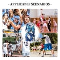 thumbnail image 6 of Sikiie Blue and White Butterflies Basketball Jersey Reversible Men's Mesh Athletic Sports Shirts Training Practice S-4XLX-Large, 6 of 6