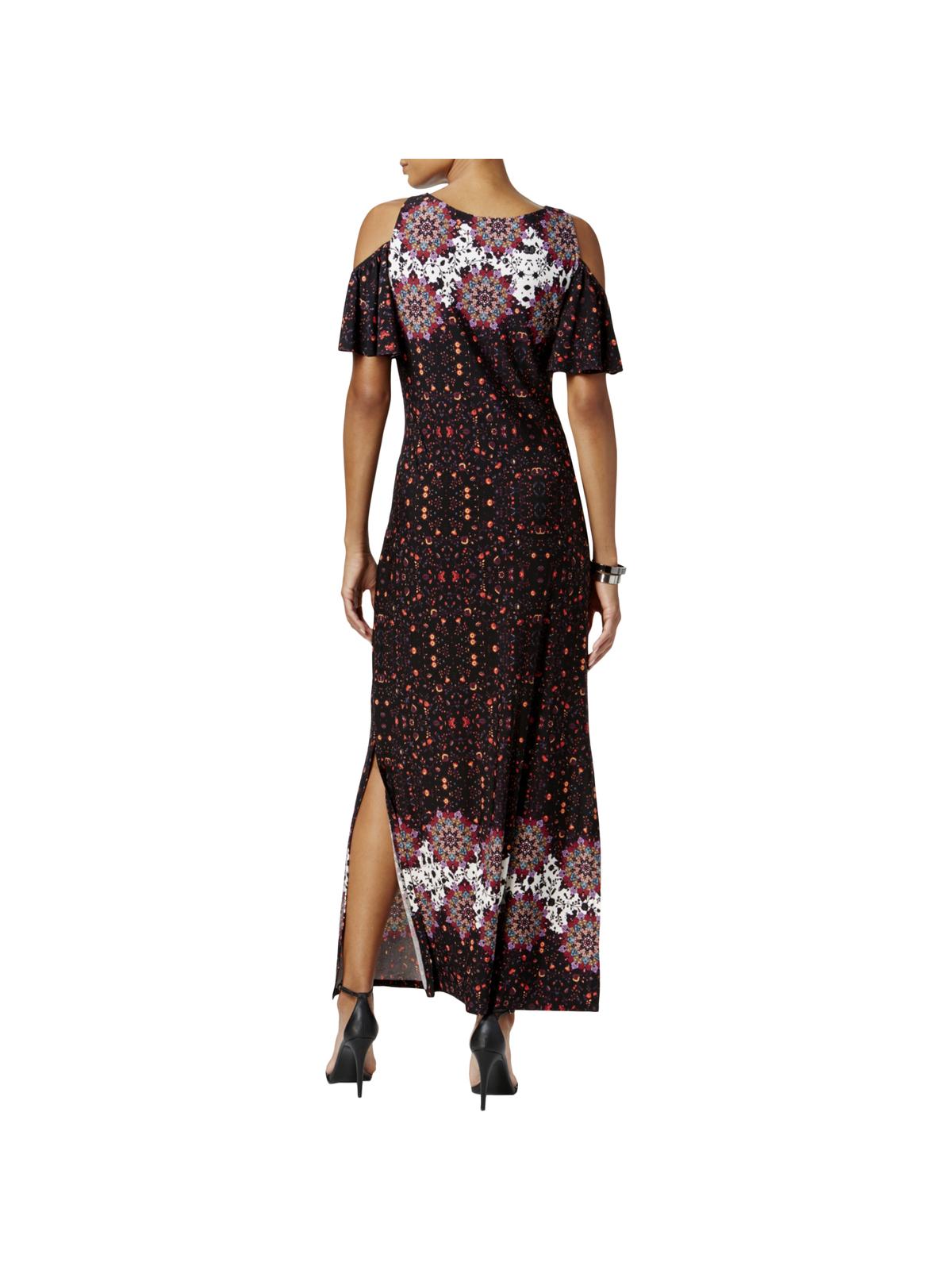 msk cold shoulder maxi dress