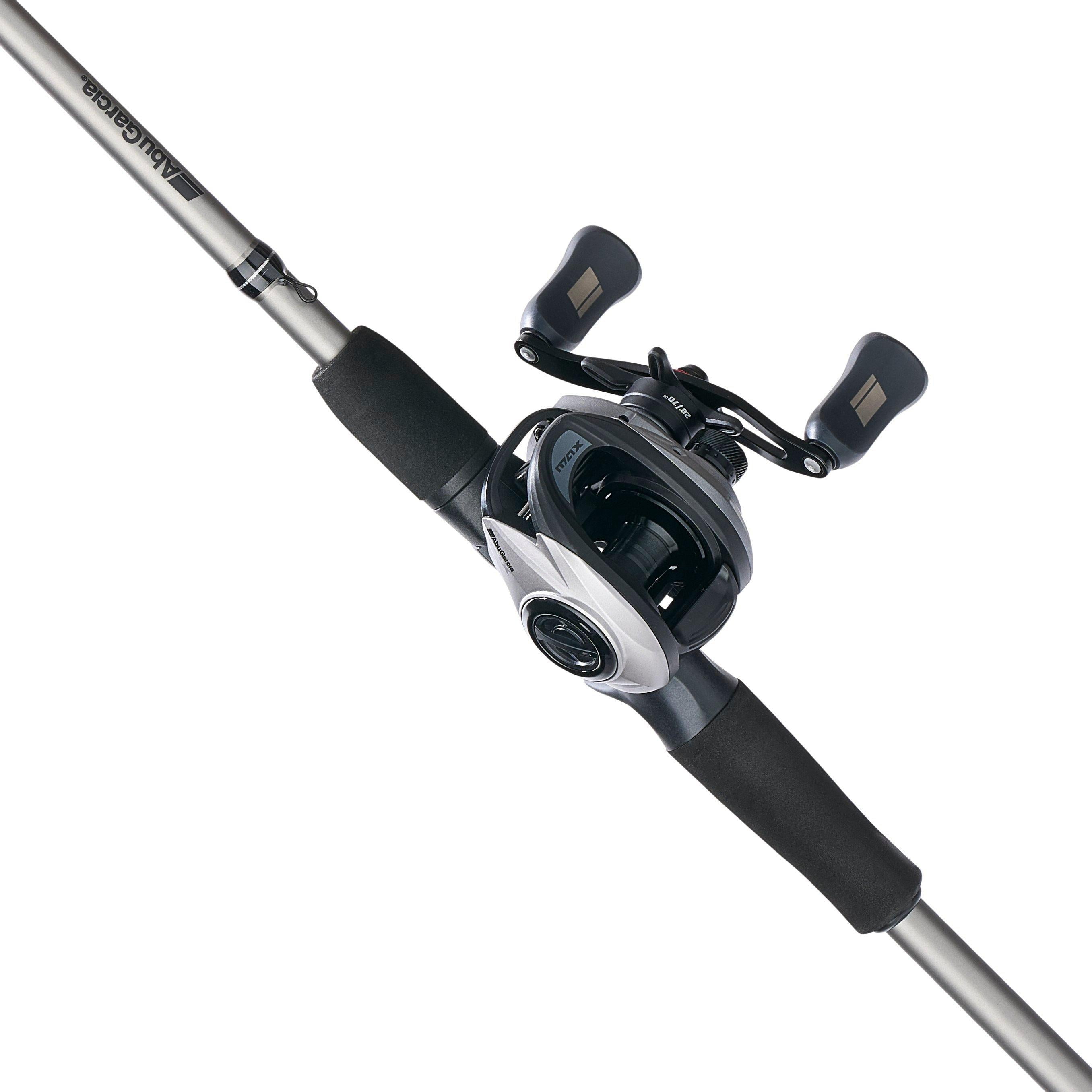 Abu Garcia Max X Baitcast Fishing Combo, 6'6" Medium Rod, Right-Handed Reel