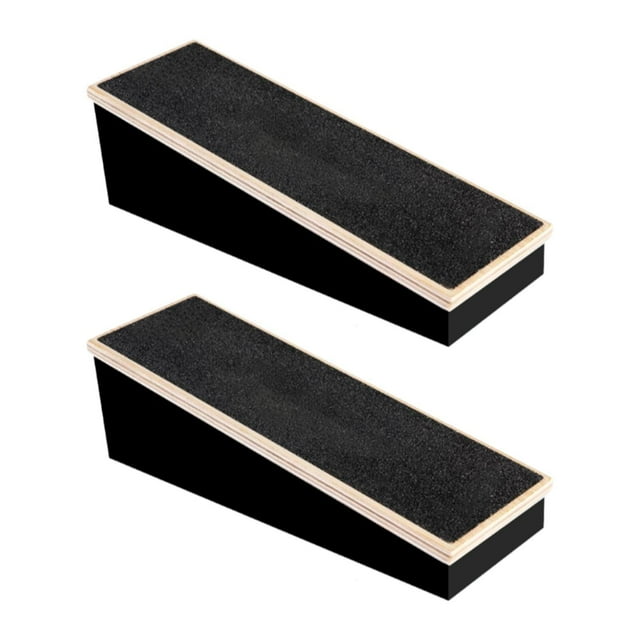 2 piezas de tabla inclinada de madera, tabla de equilibrio, equipo de entrenamiento, camilla de pies de madera, cuña de sentadillas para ejercicio de