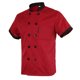 thumbnail image 4 of Hombres mujeres chaqueta de manga corta chaqueta de panadero chaqueta de trabajo cocina hotel Rojo Sunnimix abrigo de chef para hombres, 4 of 8