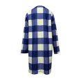 thumbnail image 3 of Womens Long Flannel Plaid Shacket Jacket Trendy Fall Long Sleeve Button Down Shirts Casual lannel Tartan Trench Coats, 3 of 5