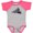 Heather and Hot Pink, variant on Inktastic Snowmobile Gift Ideas Boys or Girls Baby Bodysuit