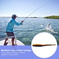 thumbnail image 3 of Xinyolin 8Pcs 8CM/2G Soft Worm Lure Topwater Reverse Thread Elastic Worm Bionic Artificial Leech Bait Saltwater Freshwater Bass Fishing Accessories, 3 of 8
