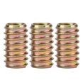 thumbnail image 3 of Tuerca recta para muebles - M8 M10 Dientes internos y externos de hierro Tuercas rectas Surtido de muebles Tuerca de inserción roscada(M10*25), 3 of 8