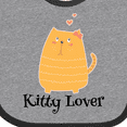 thumbnail image 4 of Inktastic Kitty Lover Orange Tabby Cat Girls Baby Bib, 4 of 4