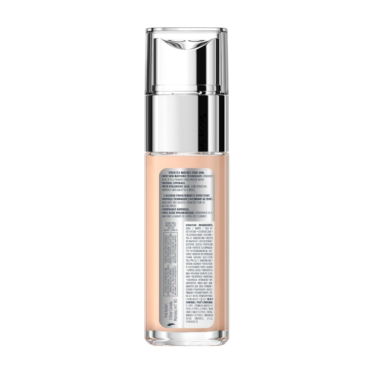 L’Oréal Paris True Match Foundation with Hyaluronic Acid & Moisturizing Care