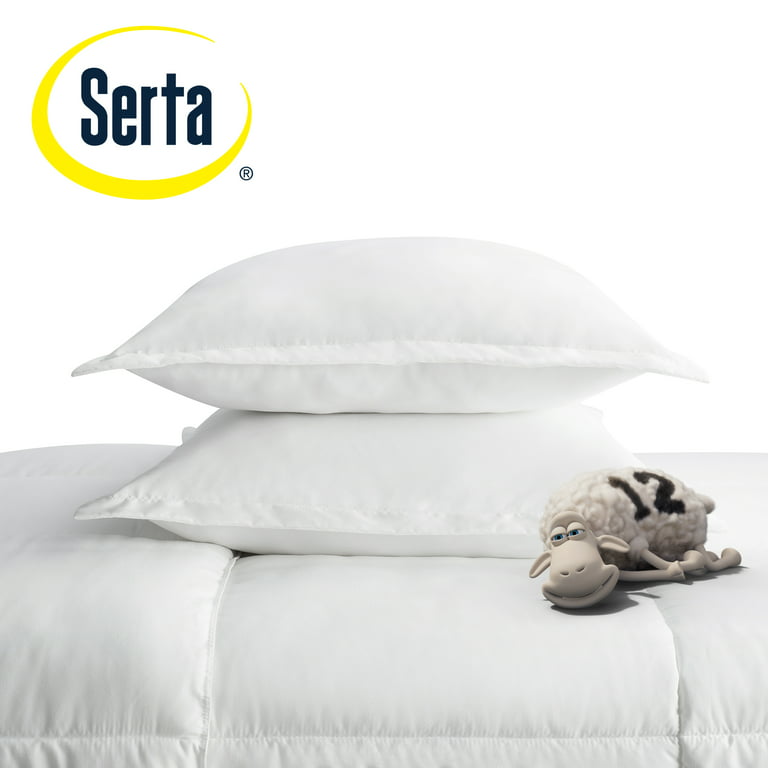 Serta Simply 2-Piece Clean Antimicrobial Black Comforter Set, Twin XL 