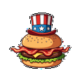 thumbnail image 3 of Yatrandify Vinyl Cartoon Stickers Waterproof Burger Stickers DIY Notebooks Laptops Suitcases, 3 of 9