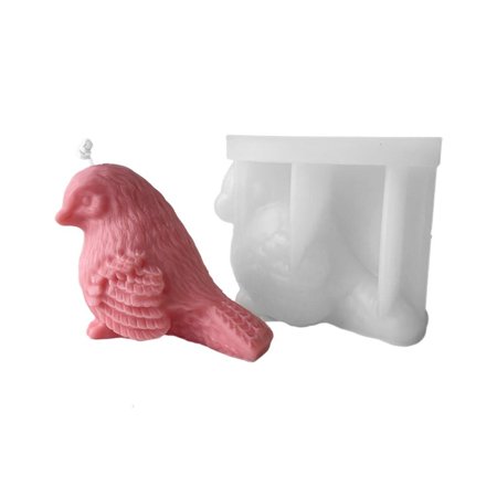 Giaone 3D Bird Candle Mould Handmade Candles Aroma Wax Soap Molds for Decoration