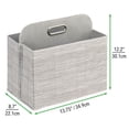 thumbnail image 5 of mDesign Holiday Storage Box for Gift Wrapping and Bows - Stripe, Taupe/Tan, 5 of 9