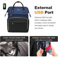 thumbnail image 5 of Lovevook Laptop Backpack for Women,17.3" Business Computer Bag Teacher Nurse Backpack Purse with Anti-Thief Pocket, Larger Waterproof Travel Bag College Backpack with USB Charging Port, 5 of 8