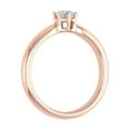 thumbnail image 2 of 1/4 Carat 6-Prong Set Diamond Solitaire Engagement Ring Band in 10K Rose Gold (Ring Size 10.5), 2 of 4