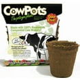 thumbnail image 1 of CowPots TV208926 3" Round Cow Pot Planter (12 Pack), 175mL, 1 of 5