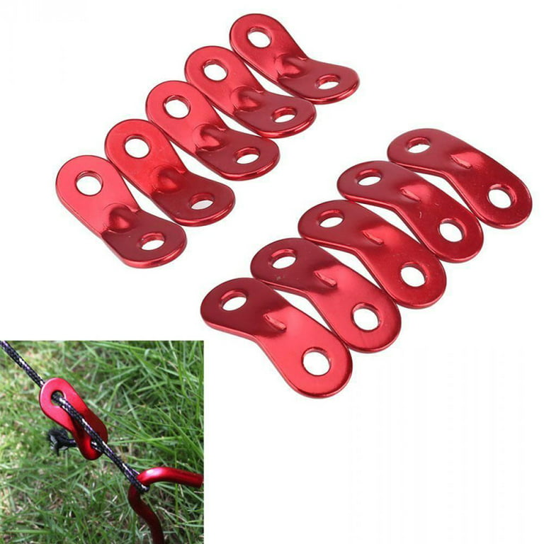 Hiking Tensioner Knot Guy line Rope Buckles Hook Double holse