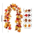 thumbnail image 4 of LAMIRO Thanksgiving Fall Decorations for Home Porch,Indoor Outdoor Fall Decor Autumn Harvest Garland Leaves Decor Wedding Party Friendsgiving Decorations 1.75m, 4 of 7