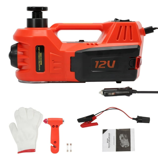 Kit de gato eléctrico para coche, 12 V, 5 T, herramienta para cambiar neumáticos, caja de herramientas, reparación de emergencia para talleres