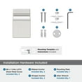 thumbnail image 6 of Amerock Monument Brushed Nickel Single Prong Robe Hook, 6 of 9