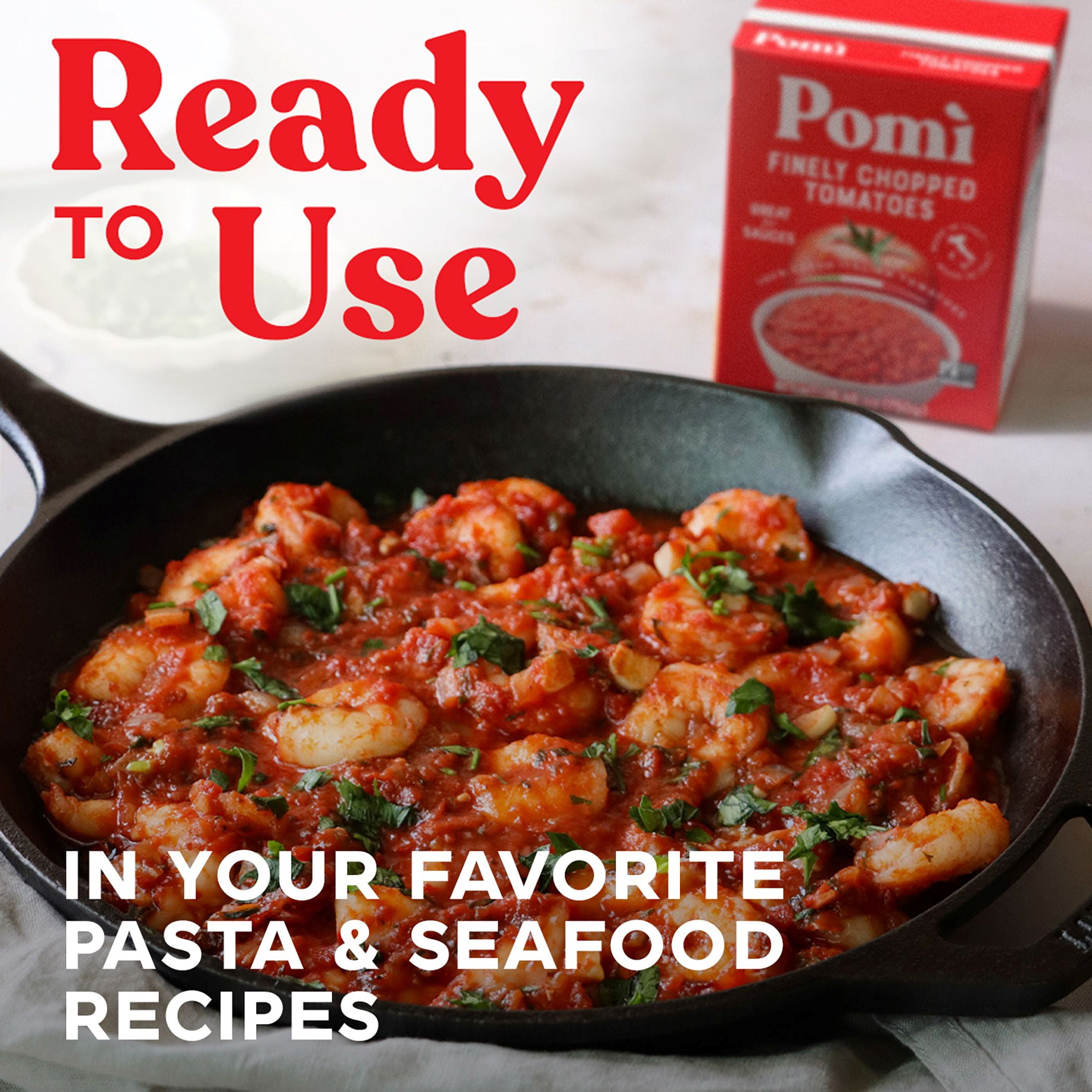 (3 pack) Pomi Finely Chopped Tomatoes, 26. 46 oz, 1/4 Cup per serving, 12 servings per Container