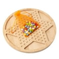 thumbnail image 1 of damas chinas,Juego de mesa de damas chinas de madera con 60 canicas.,Cuentas de vidrio acrílico,tablero de ajedrez de madera,regalo para niños,Damas chinas juego de mesa hexagonal juguete, 1 of 9