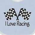 thumbnail image 4 of Inktastic I Love Racing Boys or Girls Baby Bib, 4 of 4